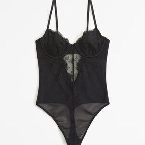 Abercrombie & Fitch Lace and Satin Bodysuit